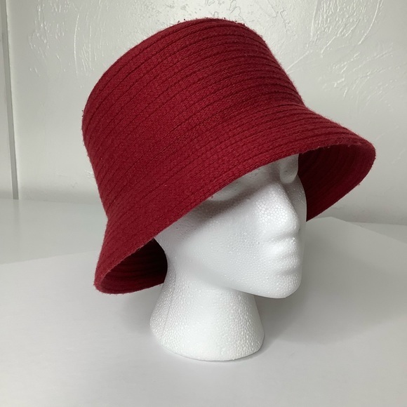 Nordstrom cashmere blend Wine bucket hat size OSFM EUC main image 3